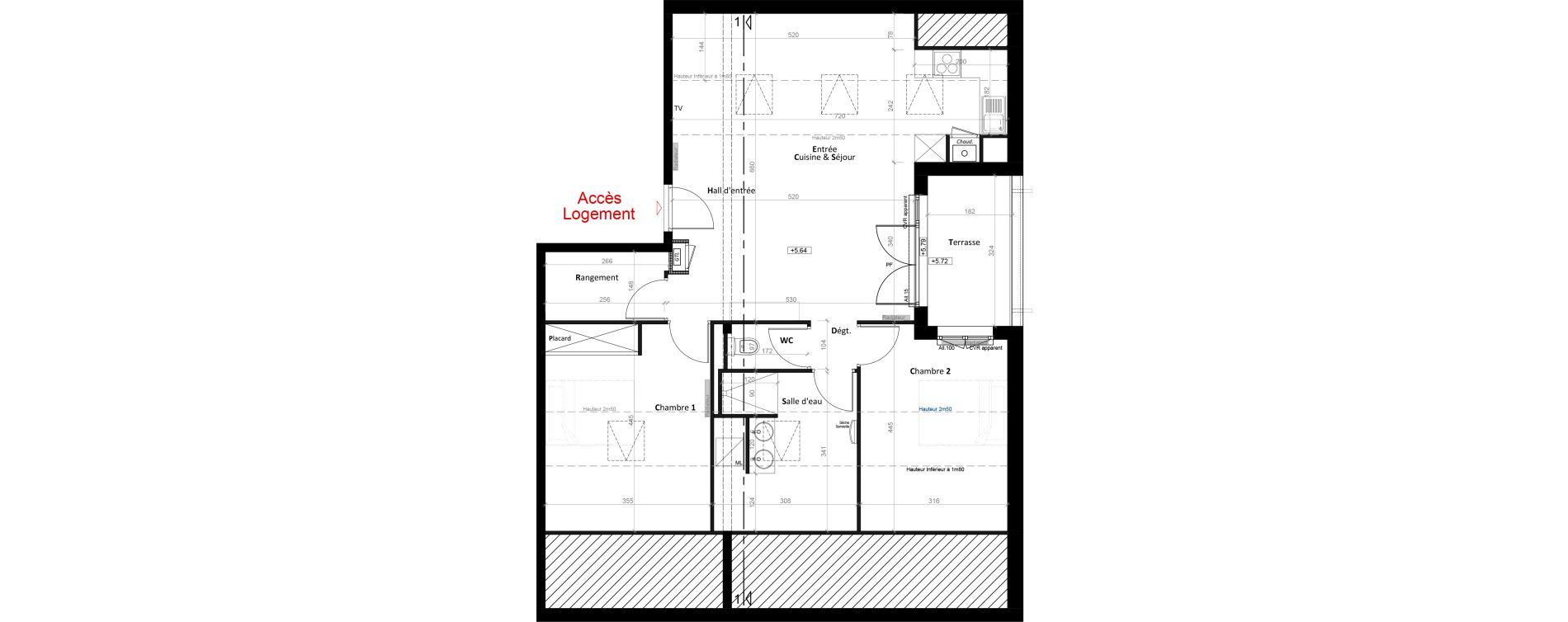Appartement T3 de 62,46 m2 &agrave; Cornier Centre