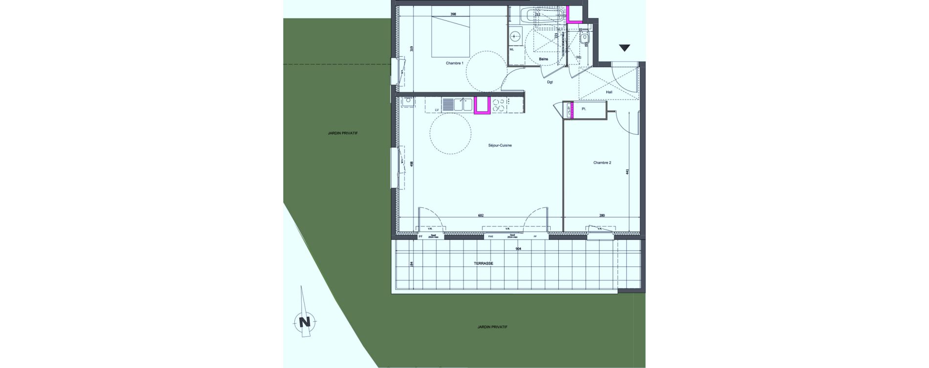 Appartement T3 de 67,13 m2 &agrave; Cruseilles Centre