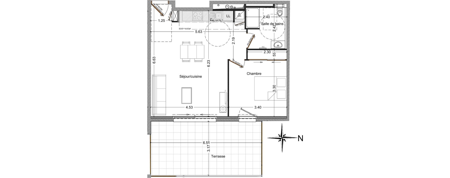 Appartement T2 de 49,67 m2 &agrave; Domancy Centre