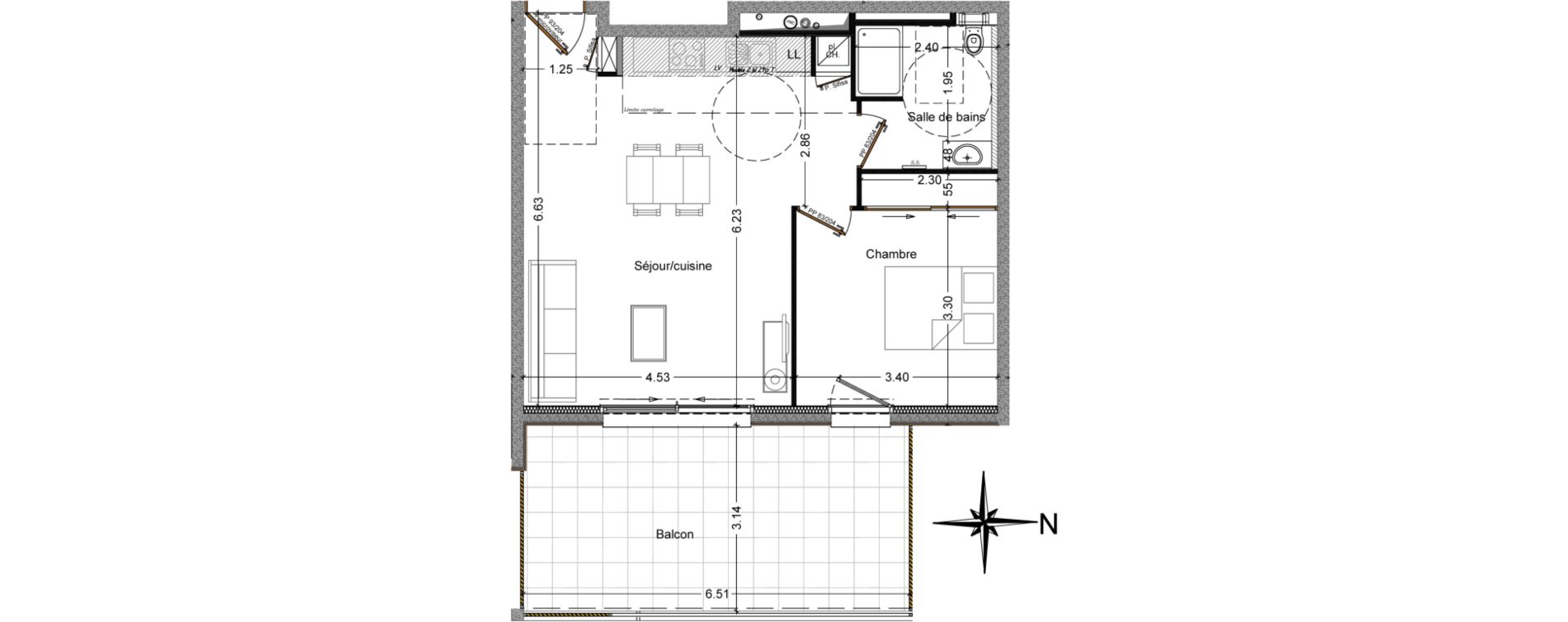 Appartement T2 de 49,67 m2 &agrave; Domancy Centre