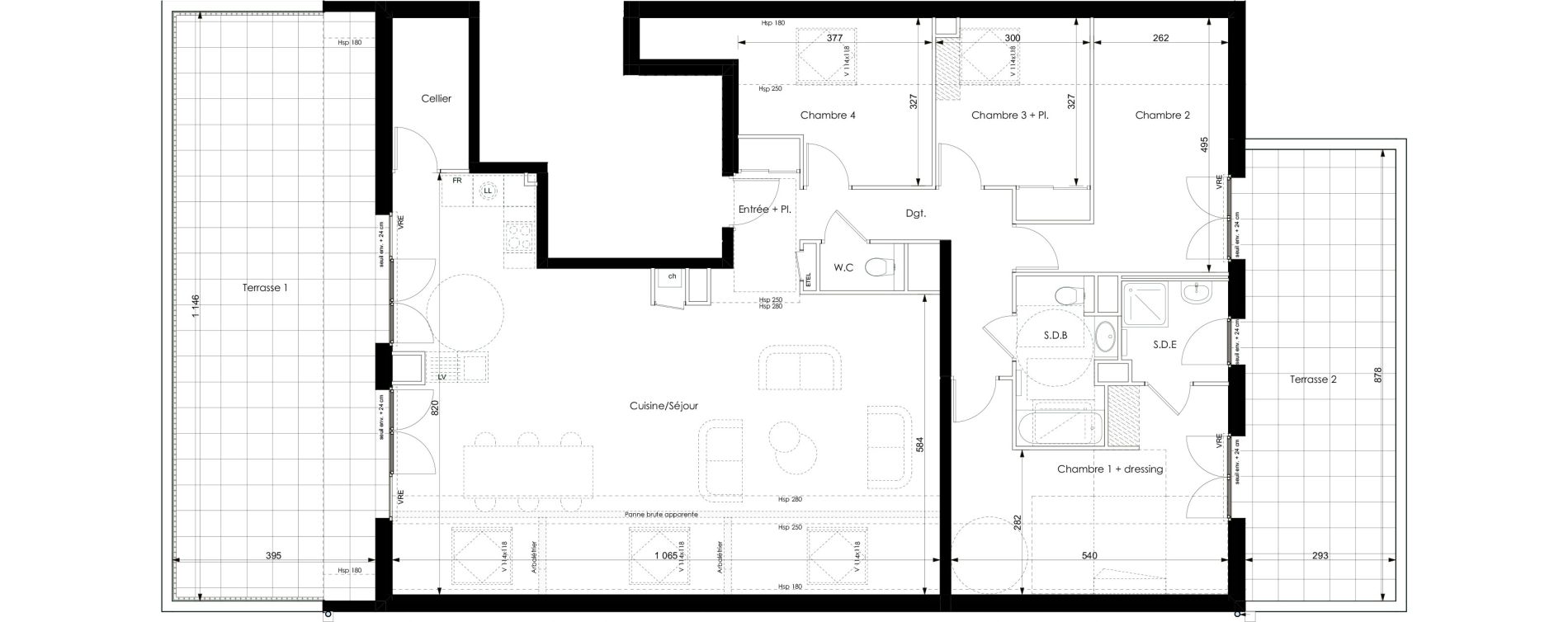 Appartement T5 de 152,36 m2 &agrave; Doussard Centre