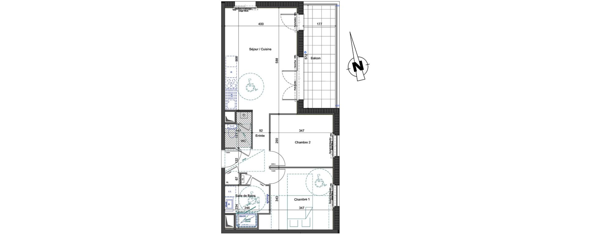 Appartement T3 de 59,06 m2 &agrave; Douvaine Centre
