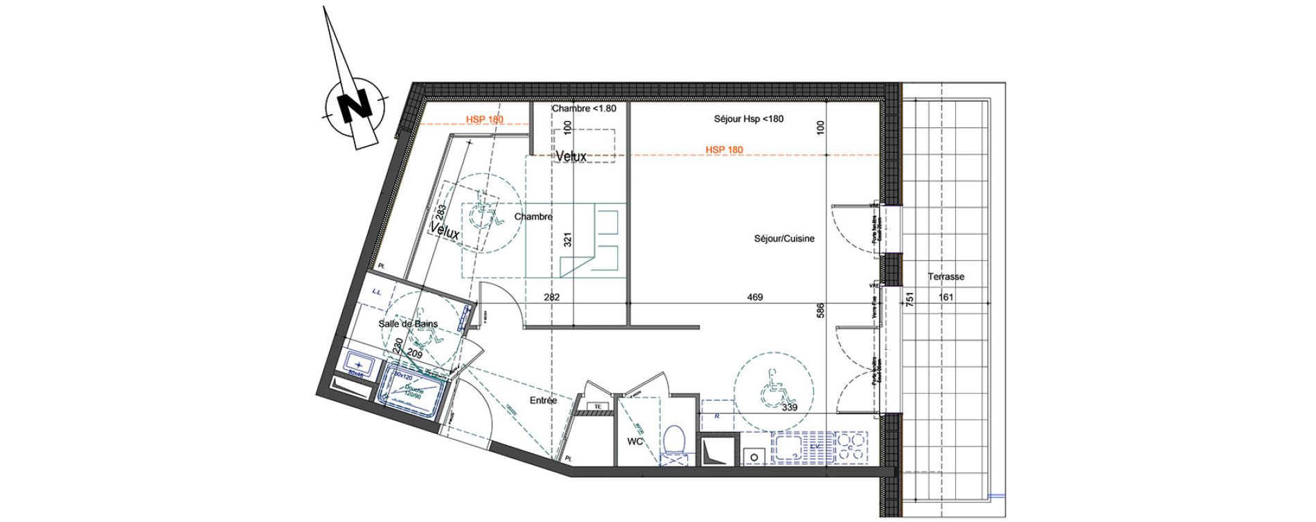 Appartement T2 de 52,49 m2 &agrave; Douvaine Centre