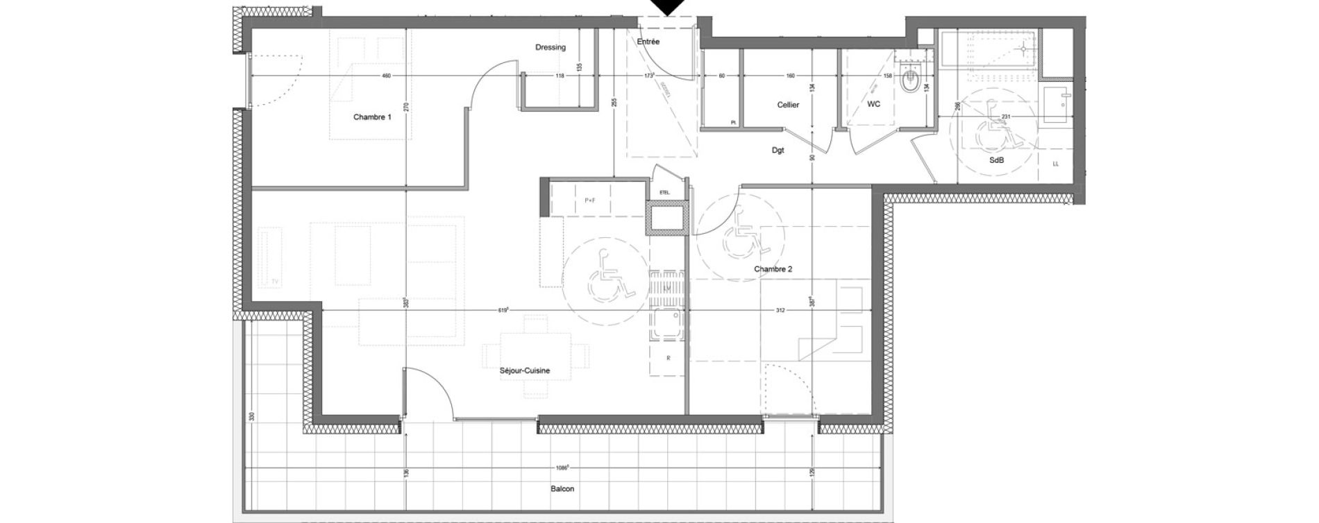 Appartement T3 de 71,92 m2 &agrave; Douvaine Centre