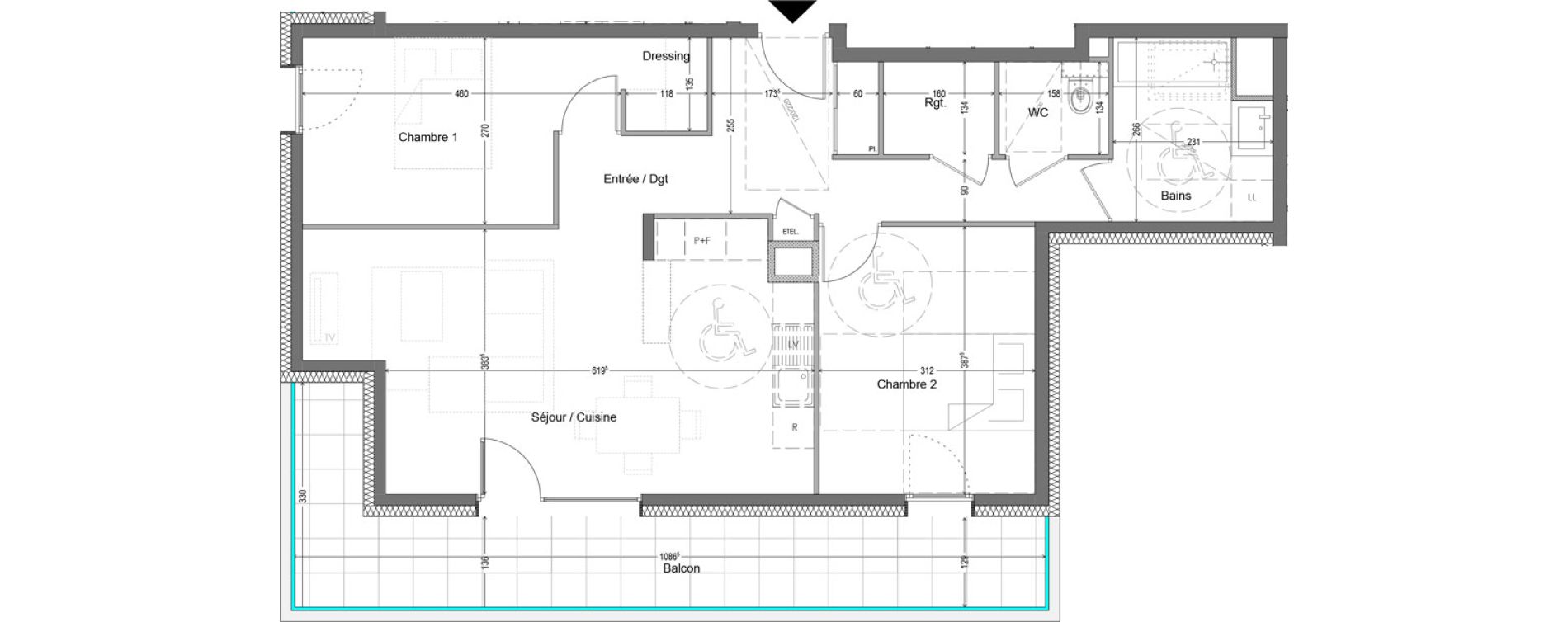 Appartement T3 de 71,88 m2 &agrave; Douvaine Centre