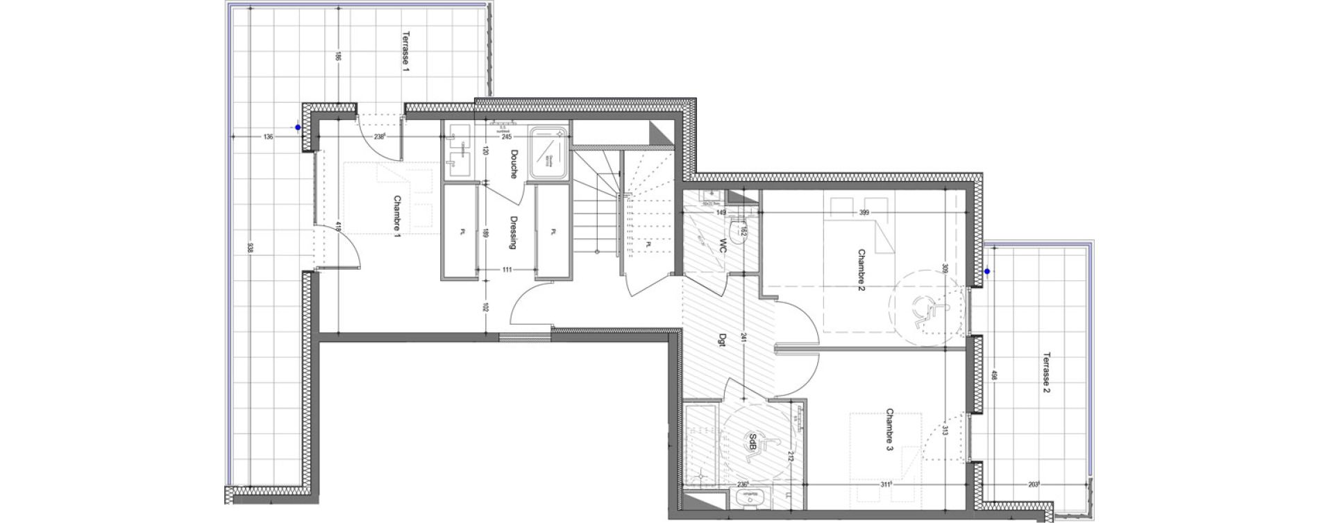 Duplex T4 de 57,32 m2 &agrave; Douvaine Centre