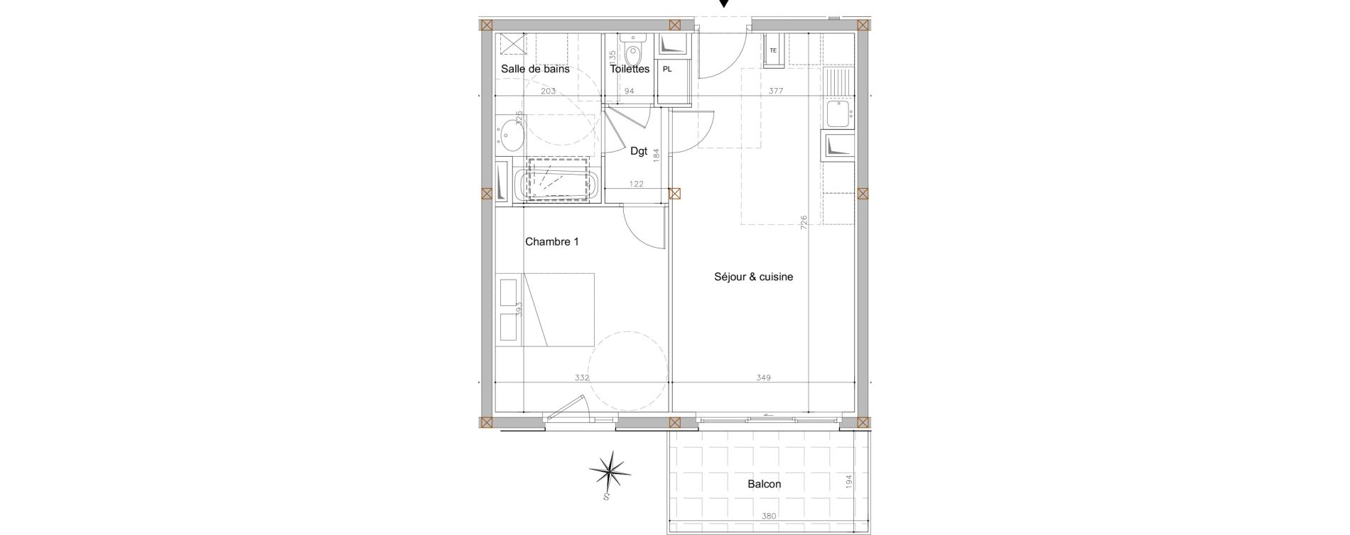 Appartement T2 de 47,50 m2 &agrave; &Eacute;vian-Les-Bains Centre