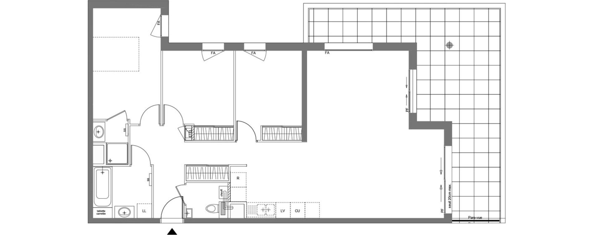 Appartement T4 de 96,05 m2 &agrave; &Eacute;vian-Les-Bains Centre