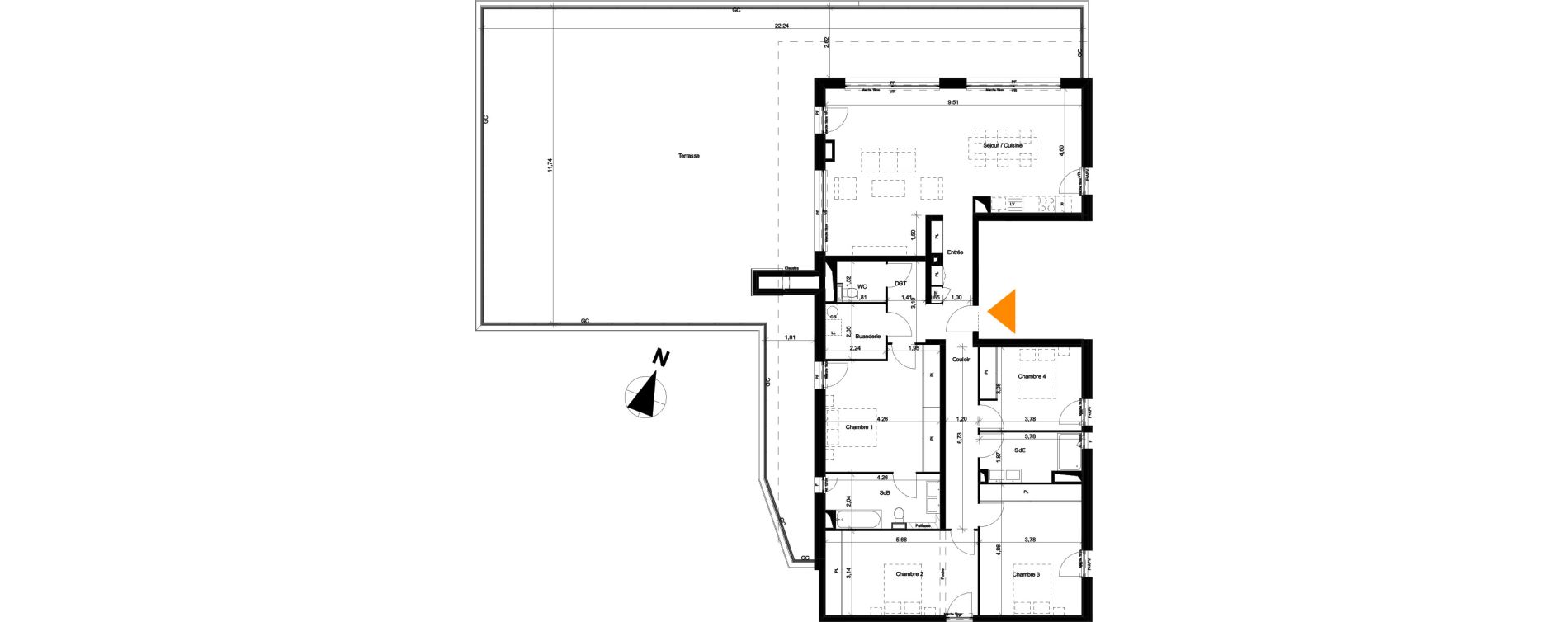 Appartement T5 de 157,16 m2 &agrave; &Eacute;vian-Les-Bains Centre