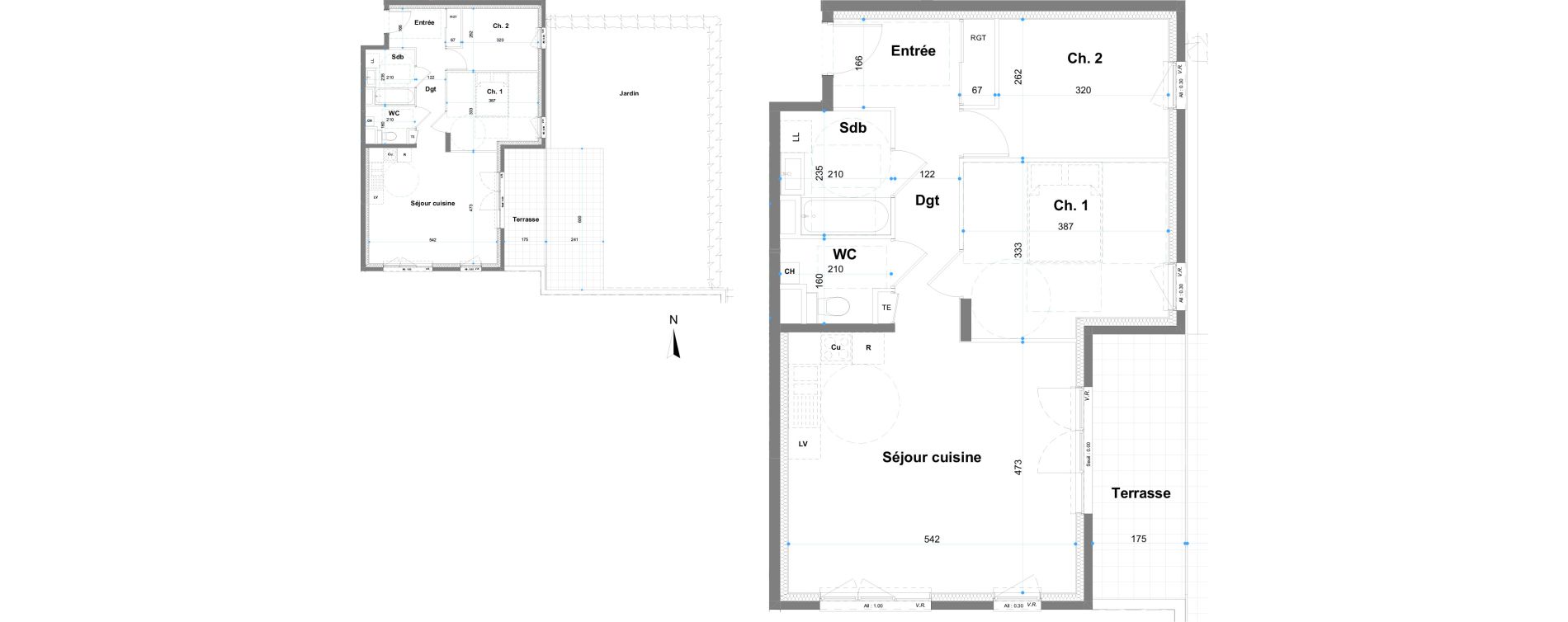 Appartement T3 de 64,88 m2 &agrave; Frangy Centre