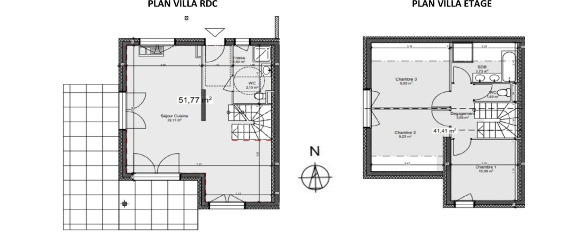 Villa T4 de 88,04 m2 &agrave; Gaillard Centre