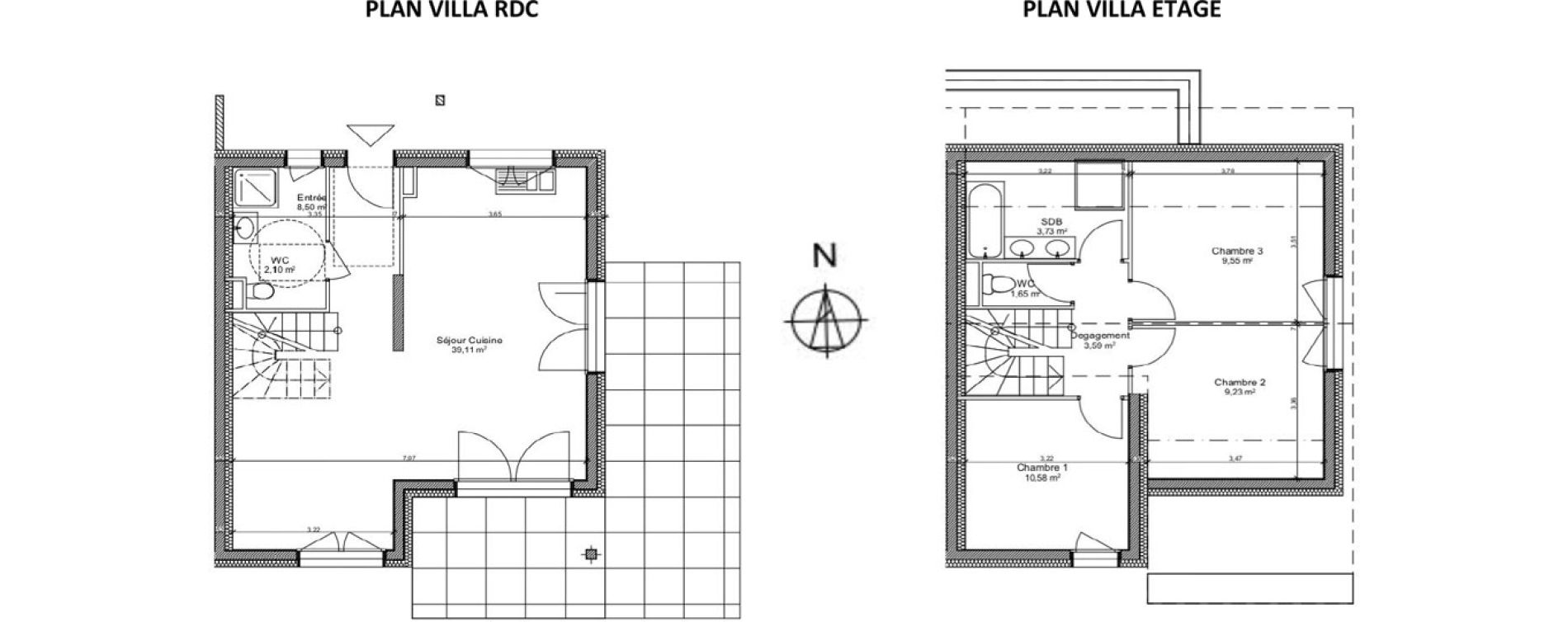 Villa T4 de 88,04 m2 &agrave; Gaillard Centre