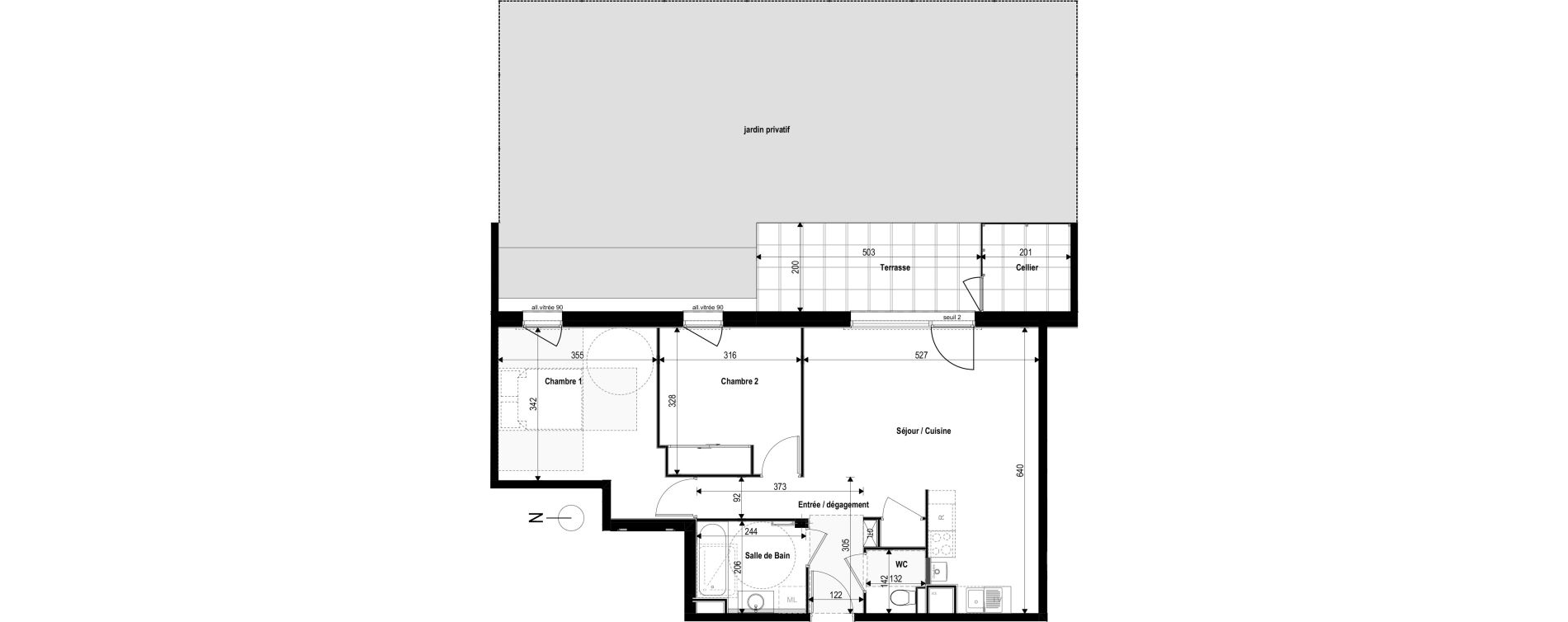 Appartement T3 de 63,34 m2 &agrave; La Roche-Sur-Foron Centre