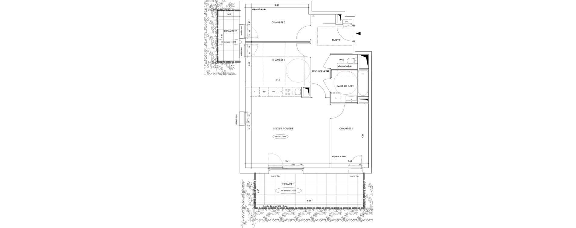Appartement T4 de 74,10 m2 &agrave; La Roche-Sur-Foron Centre