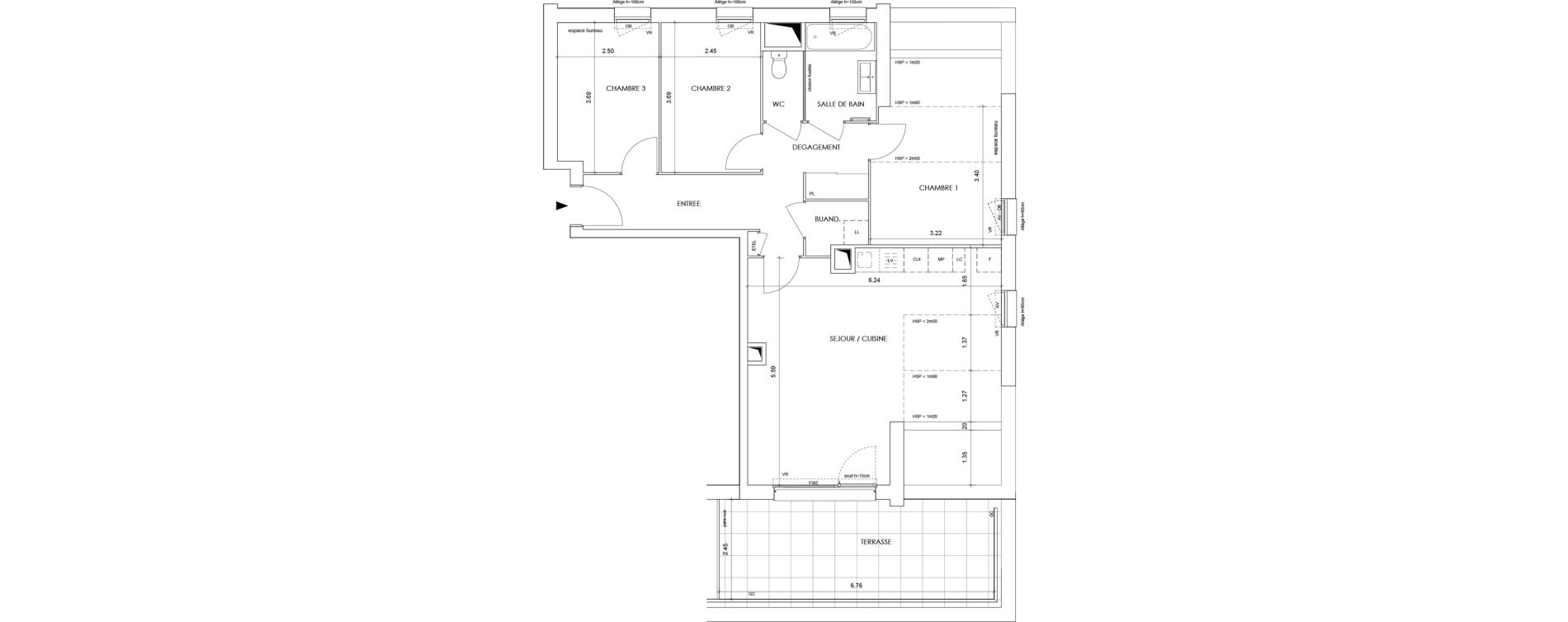 Appartement T4 de 80,30 m2 &agrave; La Roche-Sur-Foron Centre