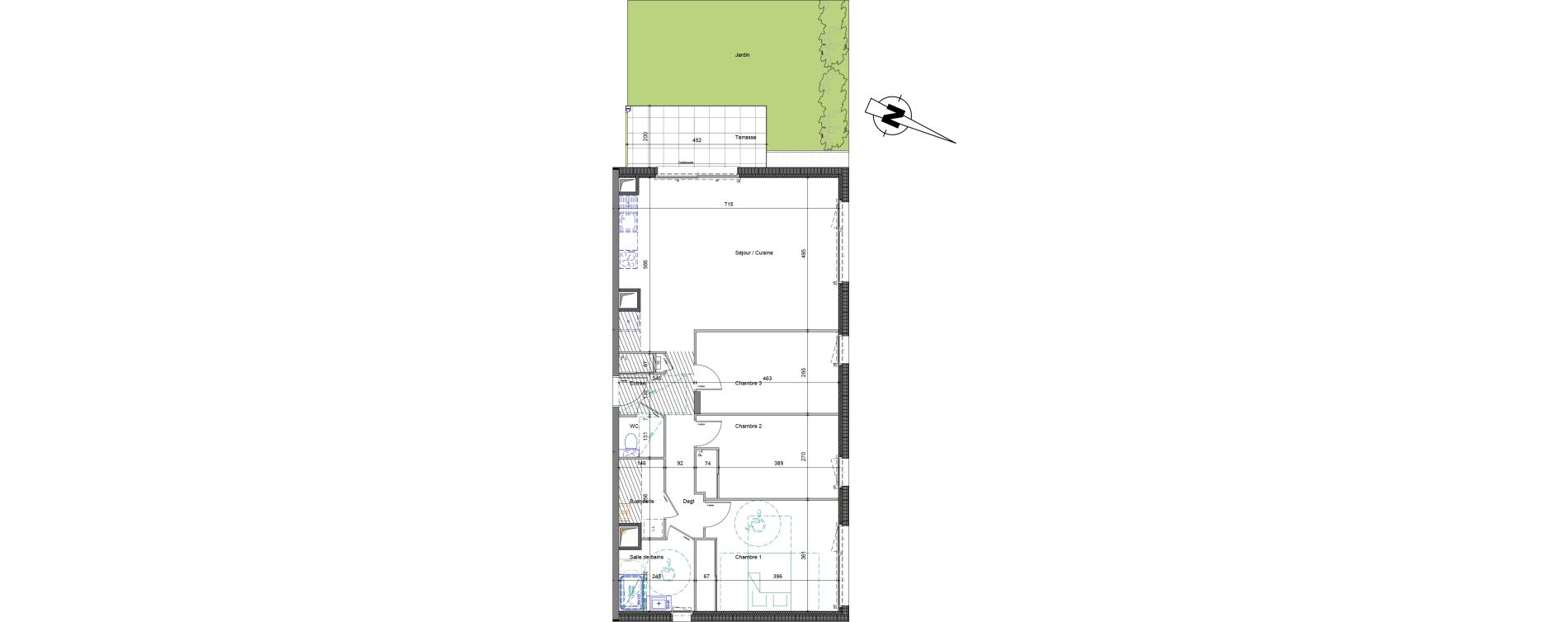 Appartement T4 de 96,28 m2 &agrave; La Roche-Sur-Foron Centre