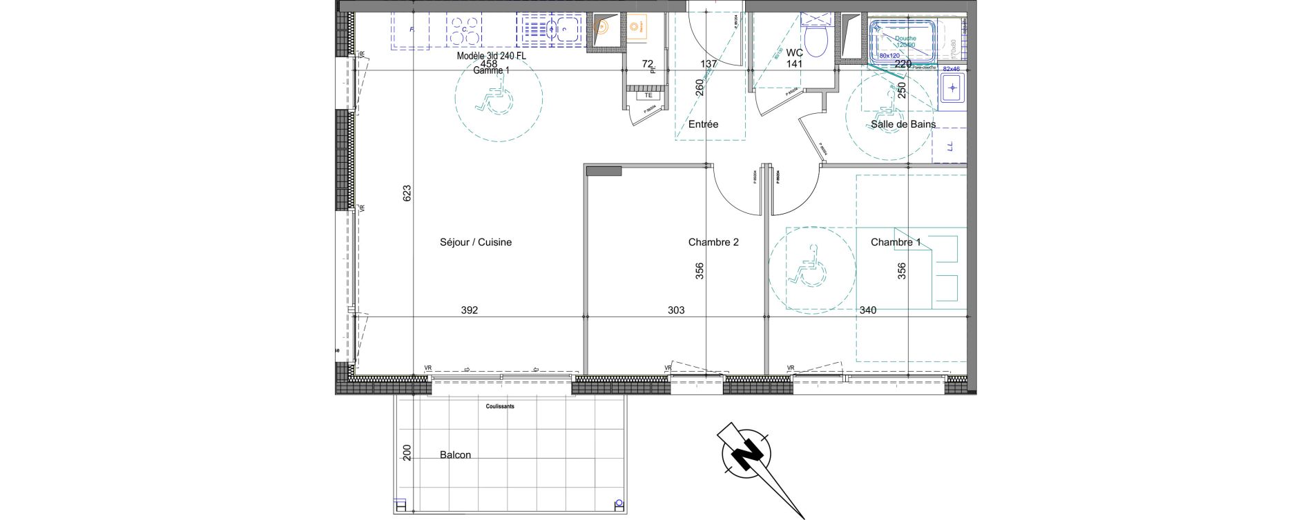 Appartement T3 de 62,18 m2 &agrave; La Roche-Sur-Foron Centre