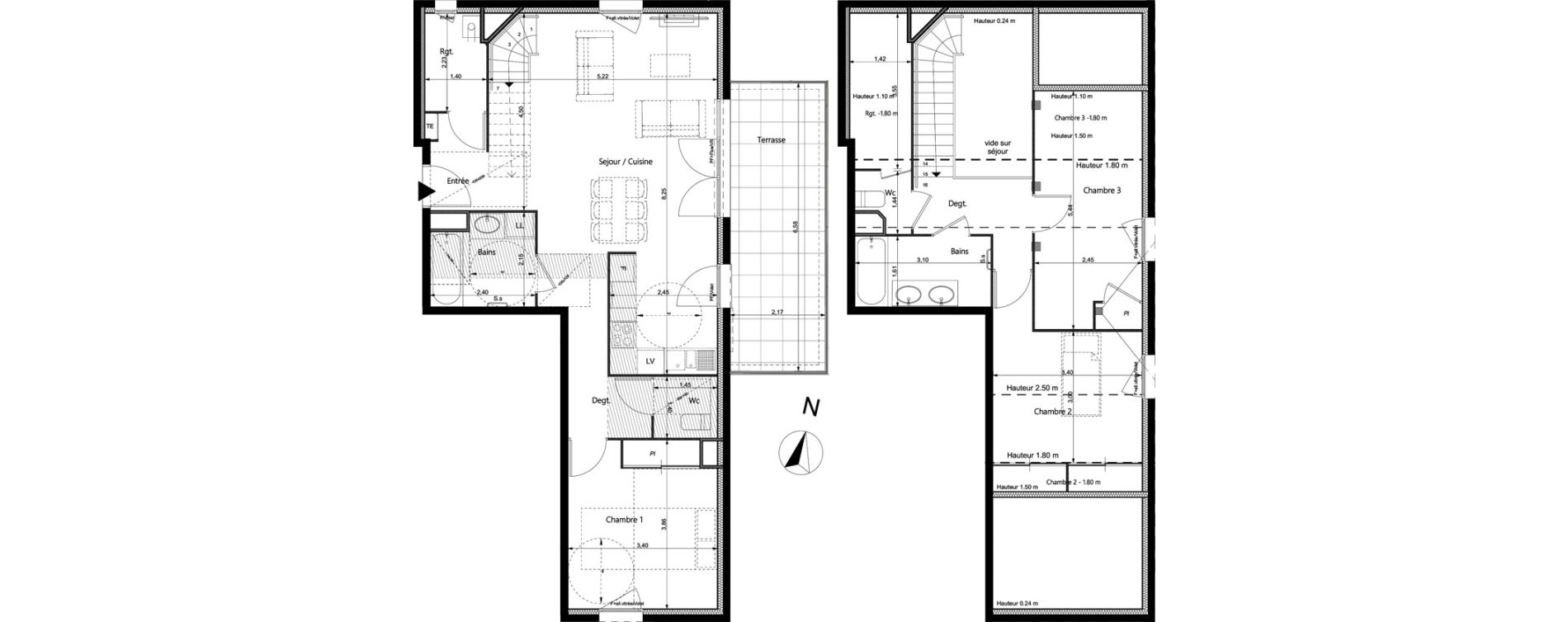 Appartement T4 de 95,52 m2 &agrave; La Roche-Sur-Foron Centre