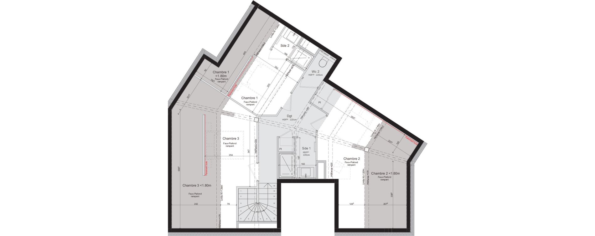Duplex T4 de 88,18 m2 aux Gets Centre