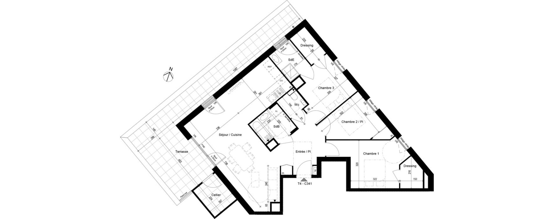 Appartement T4 de 92,16 m2 &agrave; Machilly Centre