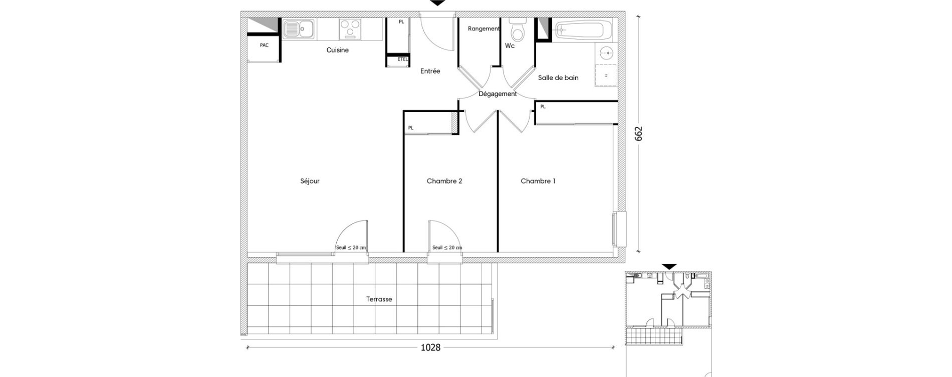 Appartement T3 de 65,83 m2 &agrave; Marcellaz Centre