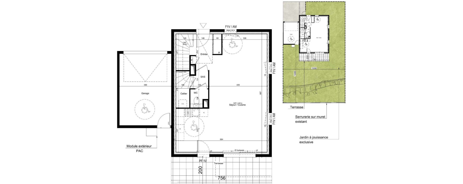 Maison T4 de 102,59 m2 &agrave; Marcellaz Centre