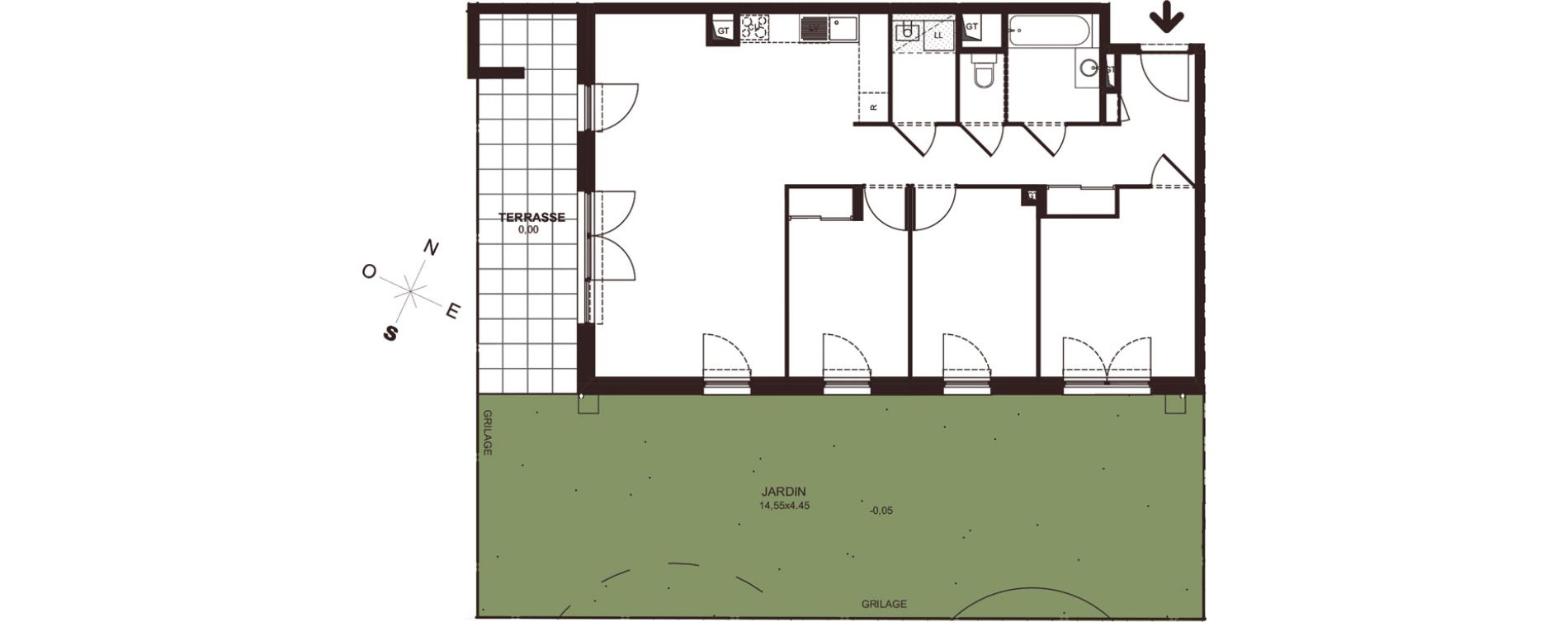Appartement T4 de 82,83 m2 &agrave; Marignier Centre