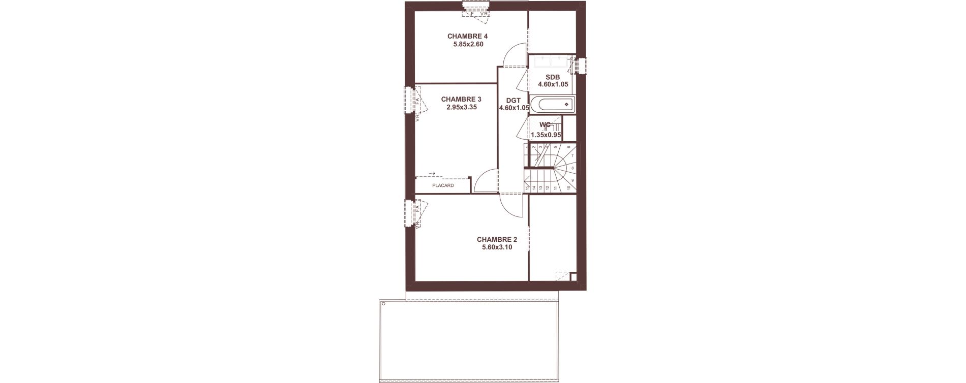 Appartement T4 de 104,83 m2 &agrave; Marignier Centre