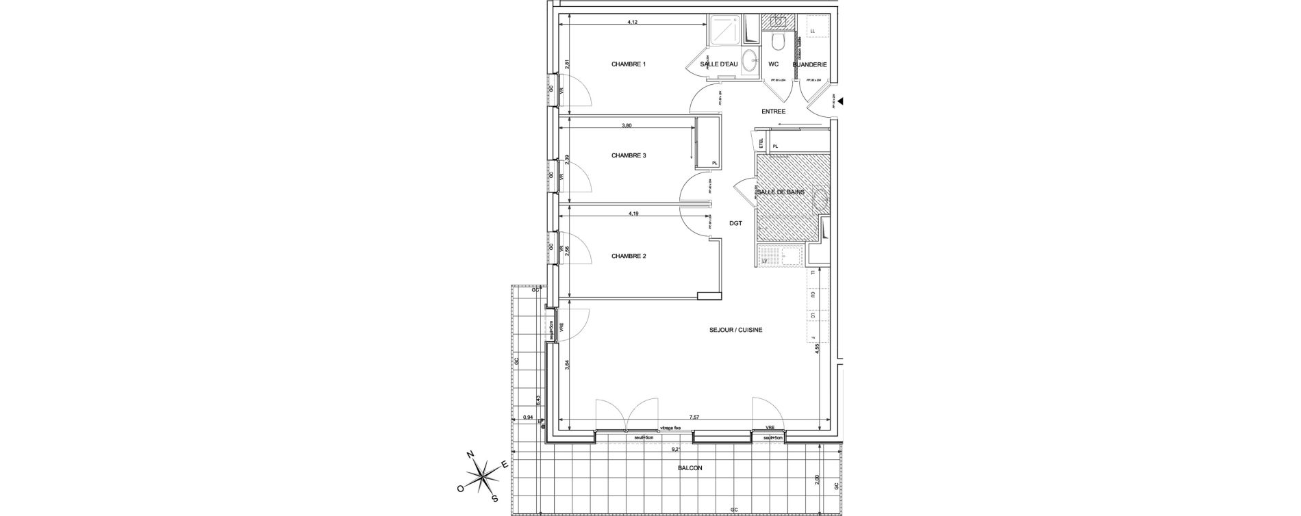 Appartement T4 de 83,38 m2 &agrave; Marigny-Saint-Marcel Marigny st marcel