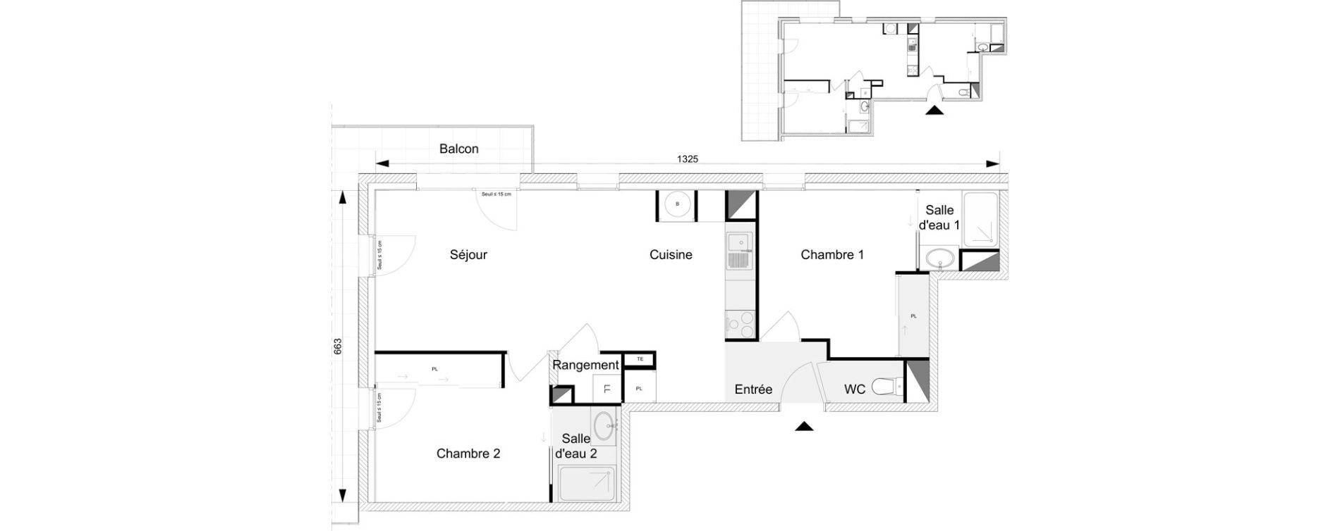 Appartement T3 de 63,50 m2 &agrave; Messery Centre