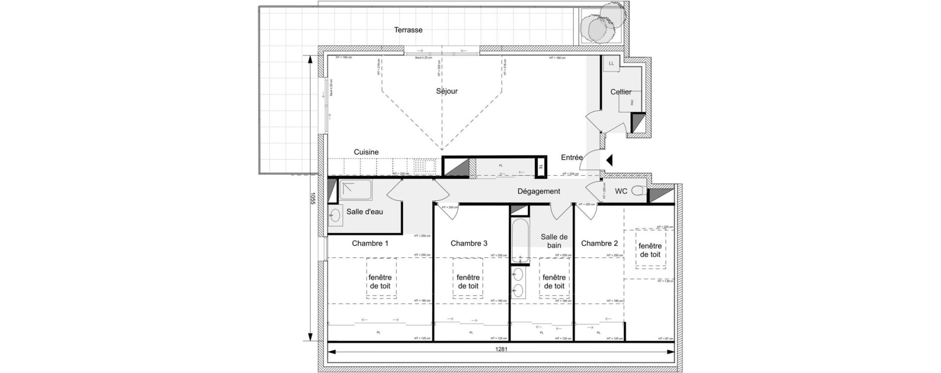 Appartement T4 de 100,90 m2 &agrave; Messery Centre