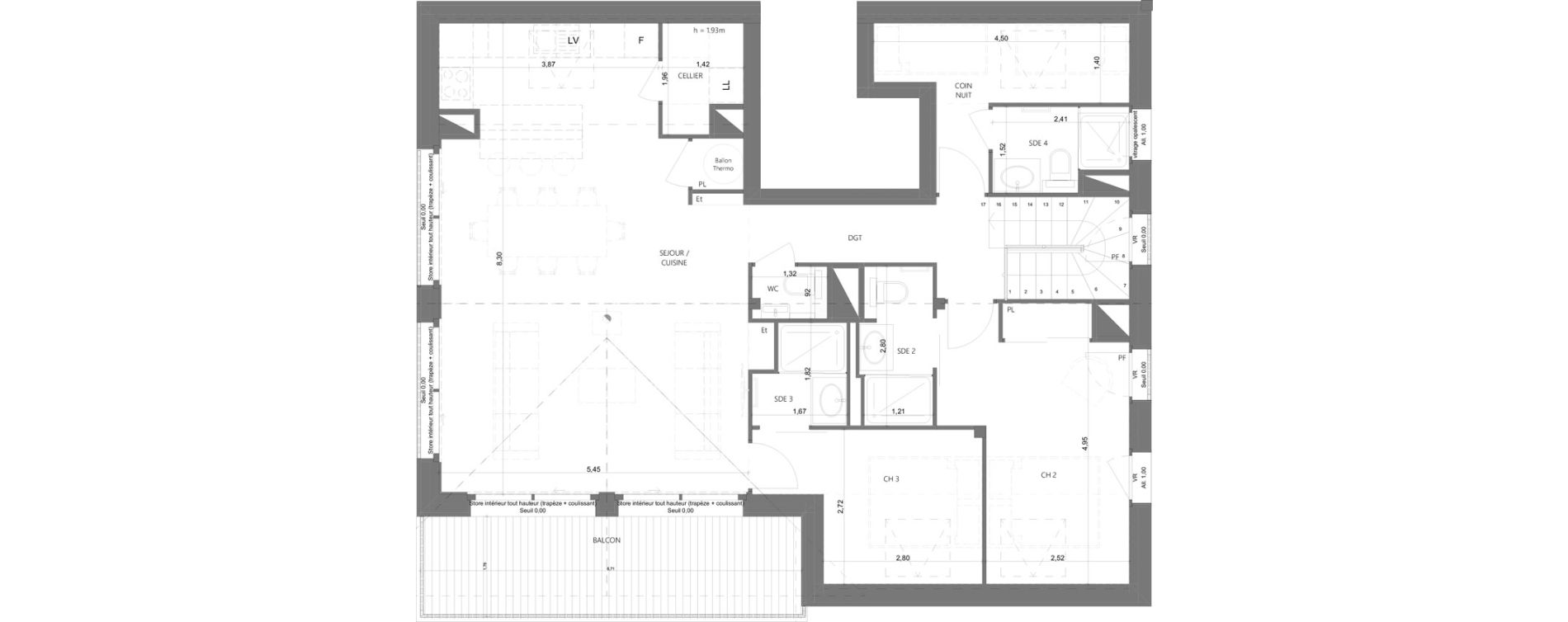 Duplex T4 de 104,41 m2 &agrave; Morzine Centre