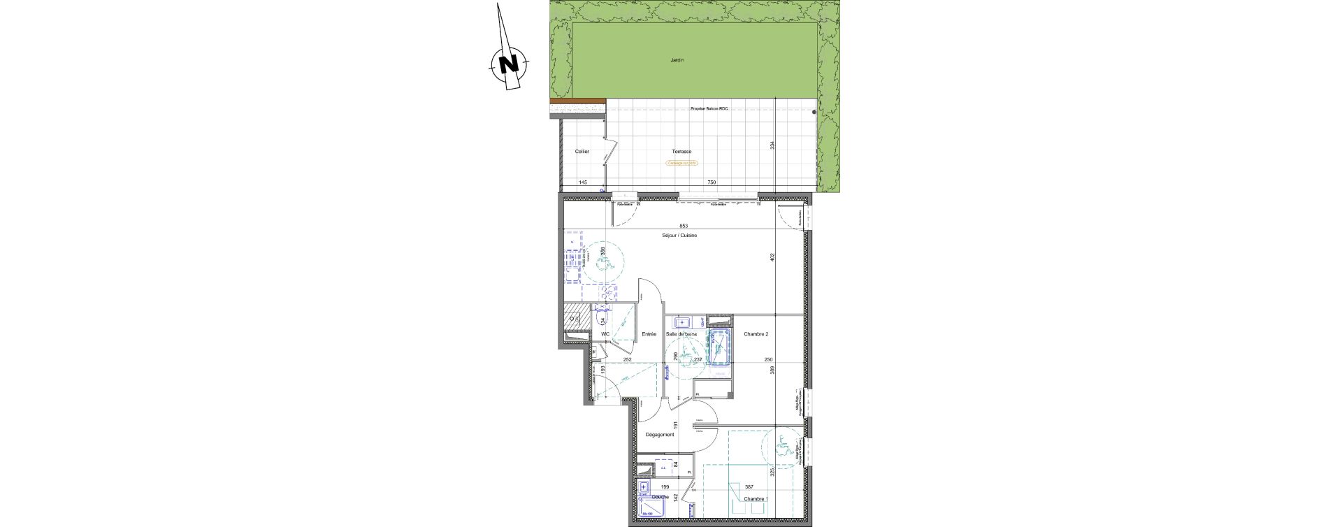 Appartement T3 de 78,28 m2 &agrave; Neuvecelle Centre
