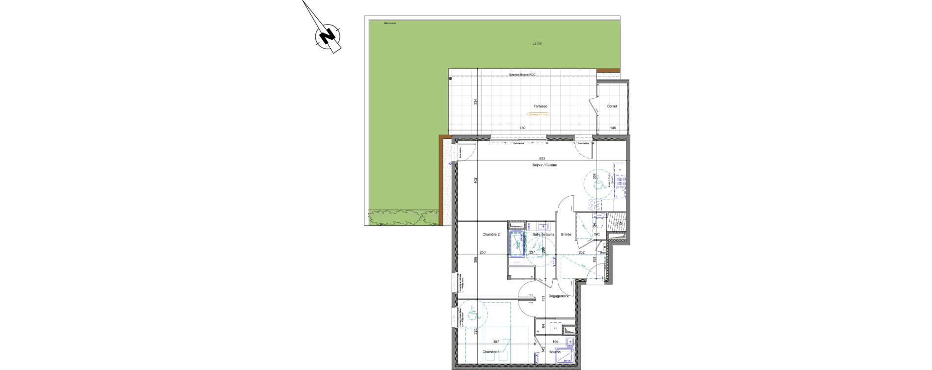 Appartement T3 de 78,28 m2 &agrave; Neuvecelle Centre