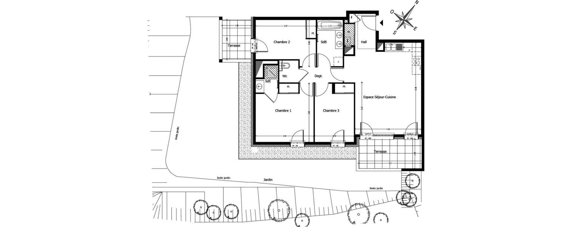 Appartement T4 de 76,70 m2 à Neydens Centre
