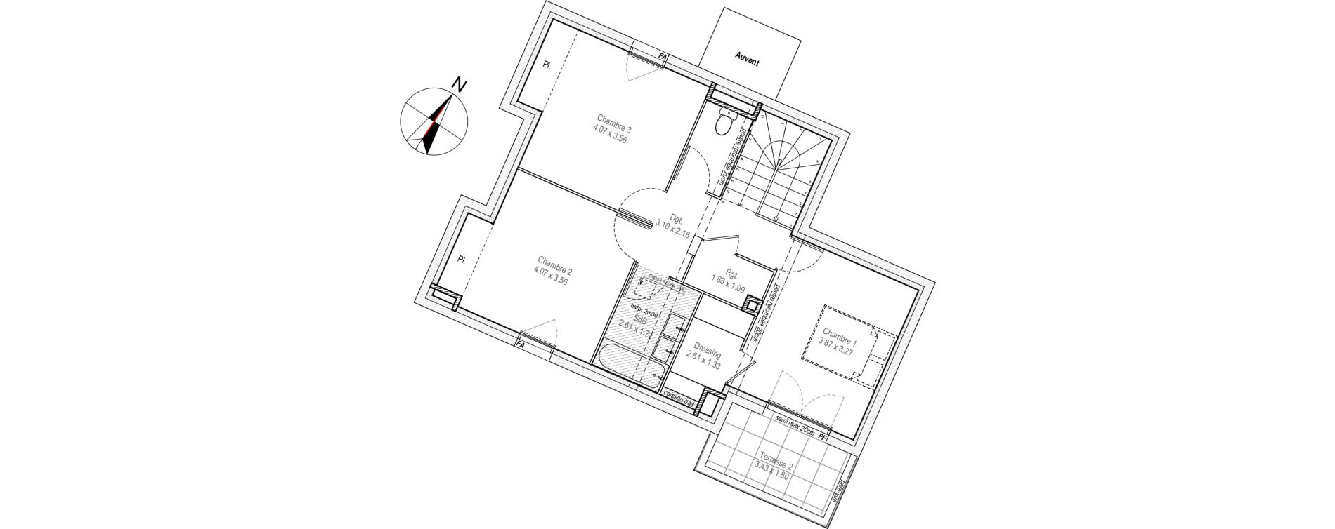 Maison T4 de 103,03 m2 &agrave; Perrignier Centre