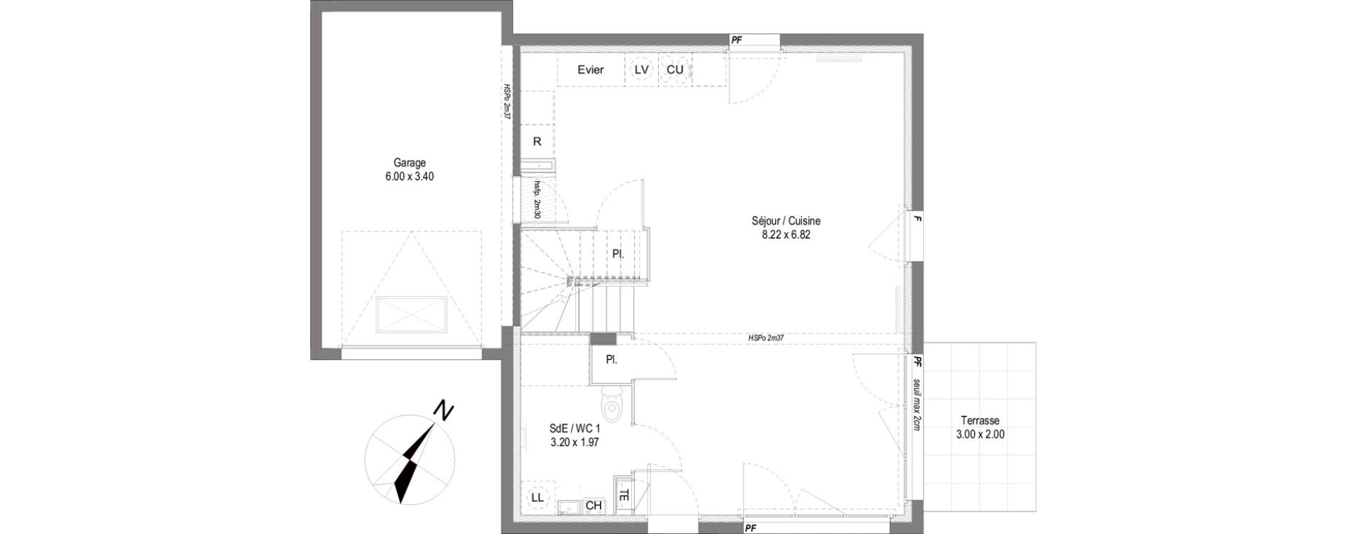 Maison T4 de 102,97 m2 &agrave; Perrignier Centre