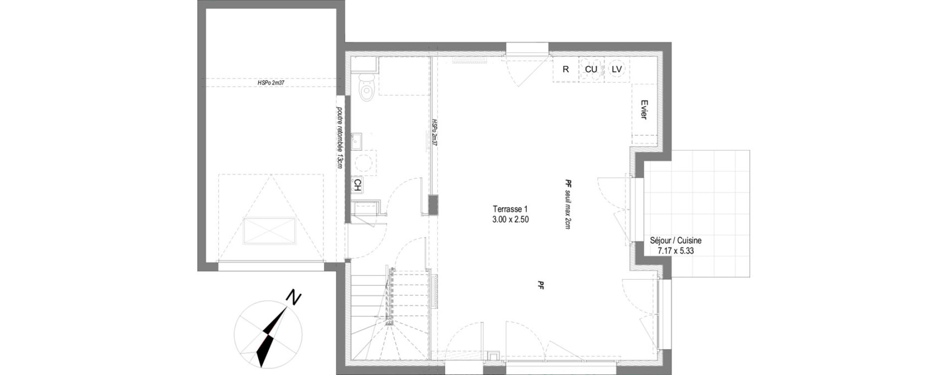 Maison T4 de 102,71 m2 &agrave; Perrignier Centre