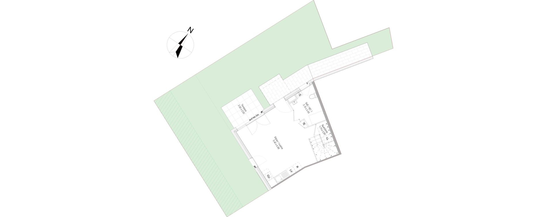 Appartement T5 de 96,80 m2 &agrave; Perrignier Centre