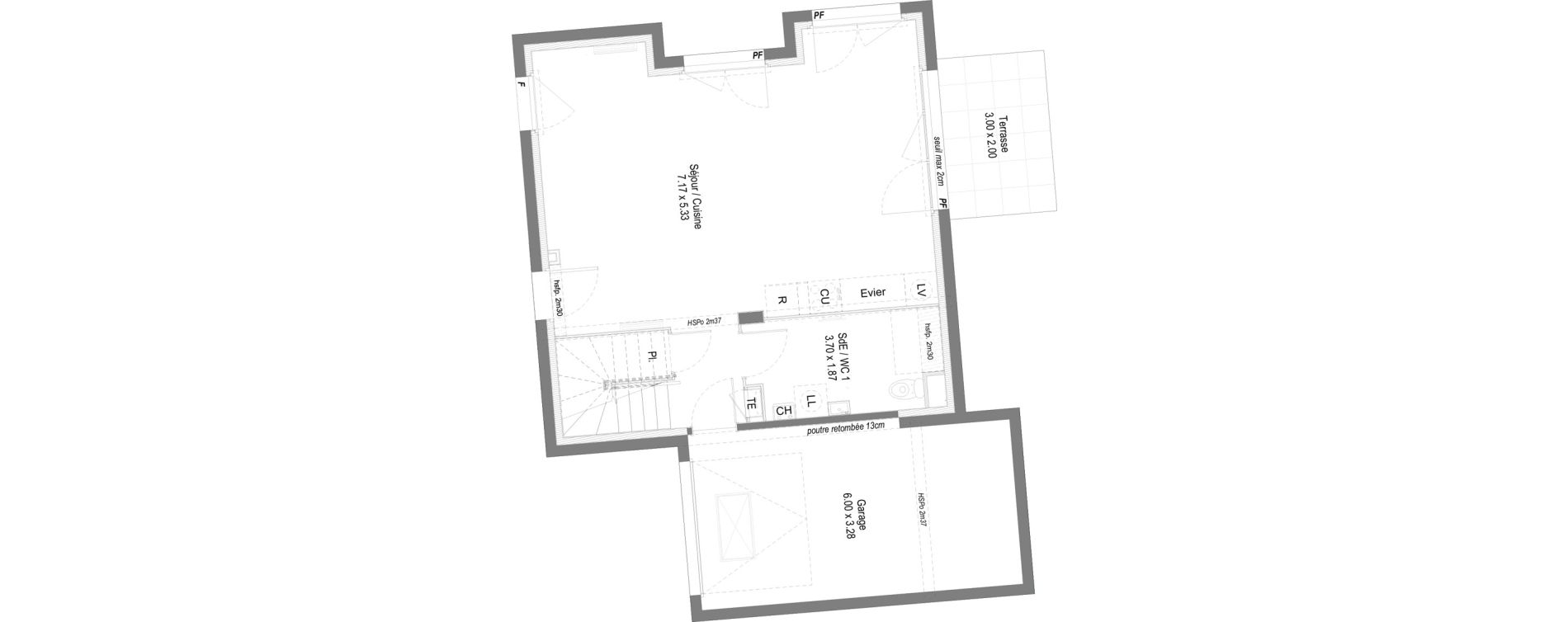 Appartement T4 de 102,76 m2 &agrave; Perrignier Centre