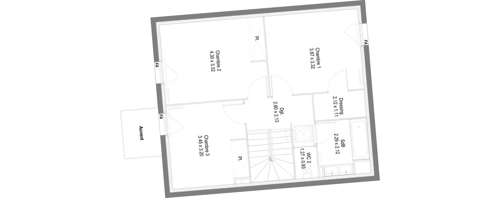 Appartement T4 de 102,71 m2 &agrave; Perrignier Centre
