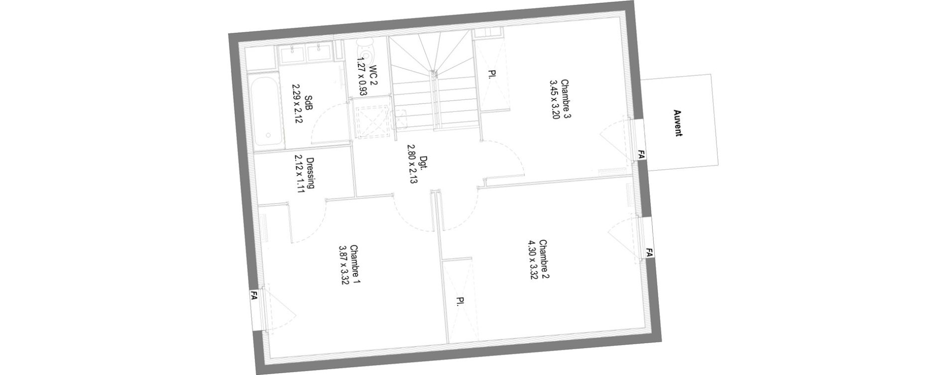 Appartement T4 de 102,71 m2 &agrave; Perrignier Centre