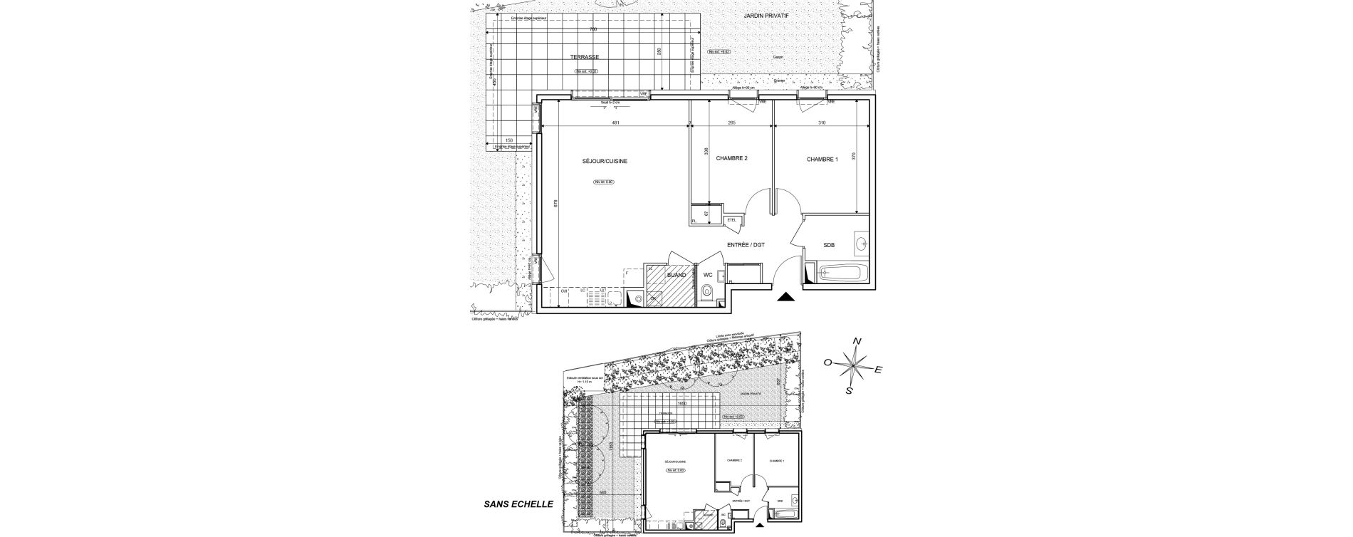Appartement T3 de 66,06 m2 &agrave; Publier Centre