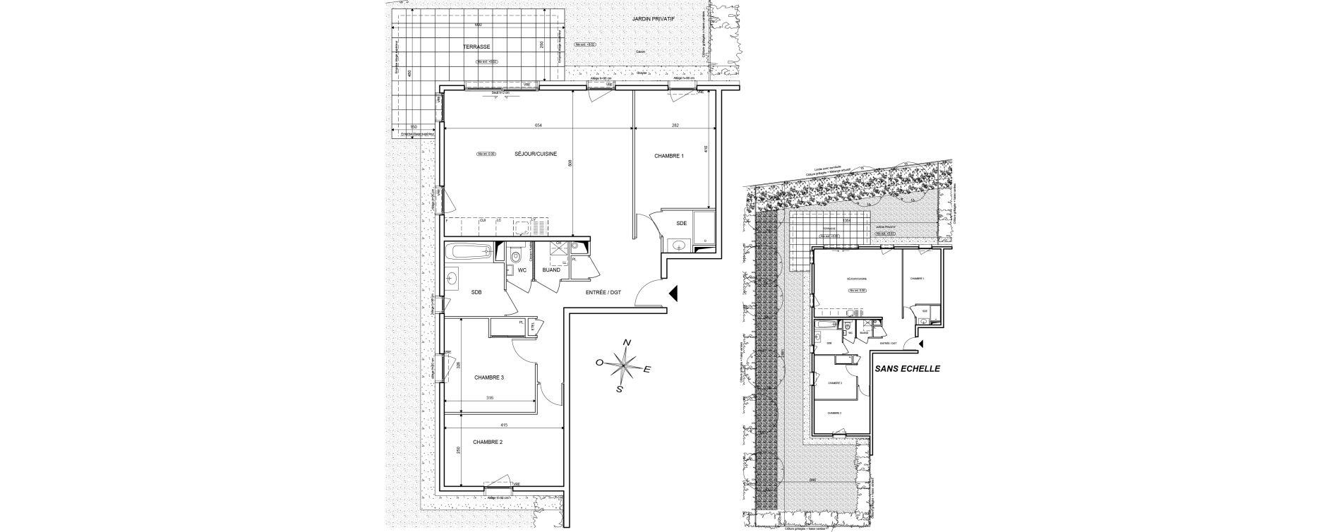 Appartement T4 de 89,42 m2 &agrave; Publier Centre