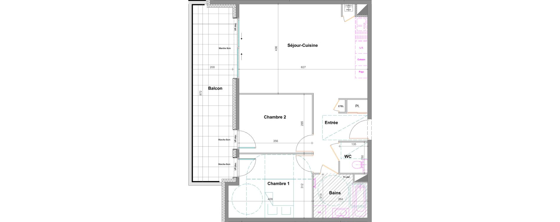 Appartement T3 de 63,94 m2 &agrave; Reignier-&Eacute;sery Centre