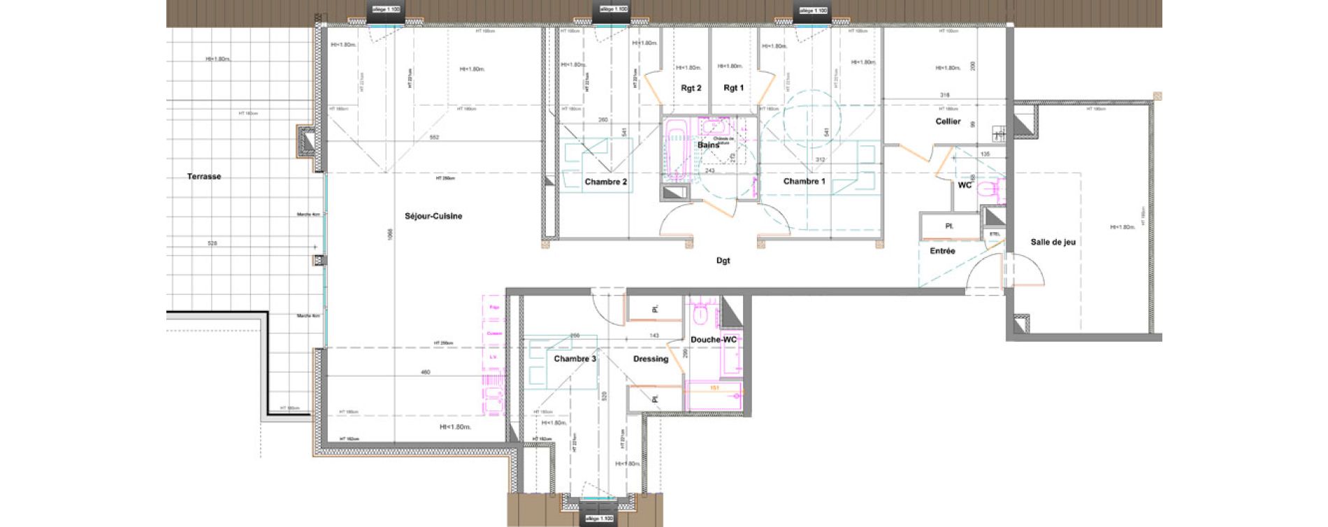 Appartement T4 de 127,53 m2 &agrave; Reignier-&Eacute;sery Centre