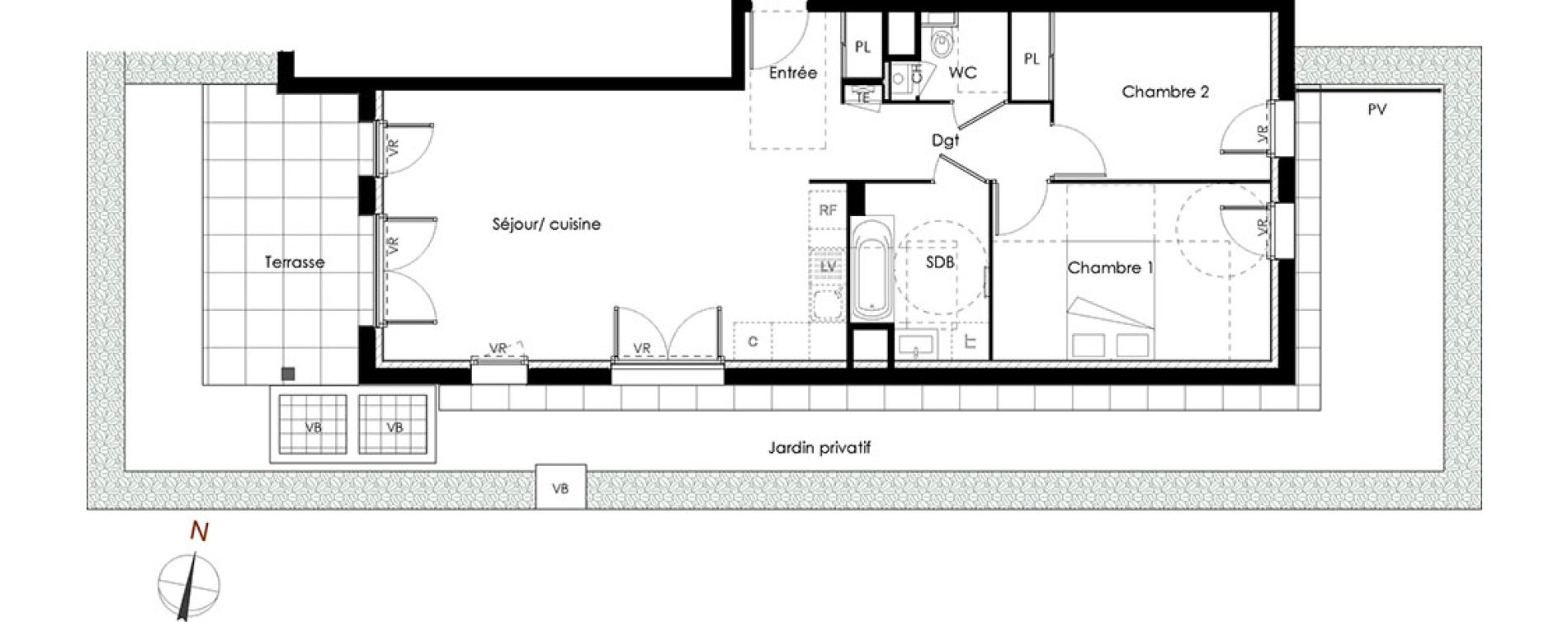 Appartement T3 de 69,50 m2 à Rumilly Centre
