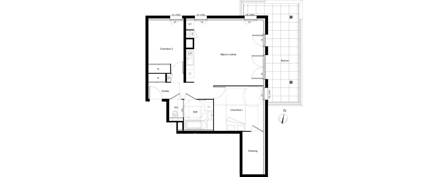 Appartement T3 de 66,02 m2 &agrave; Rumilly Centre