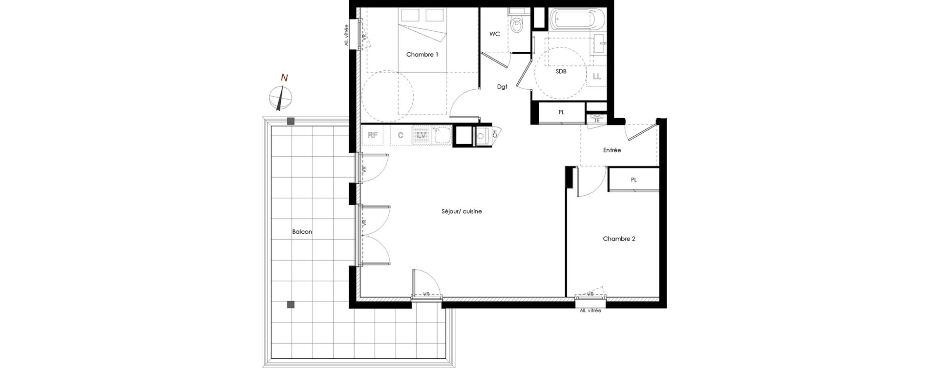 Appartement T3 de 64,71 m2 &agrave; Rumilly Centre