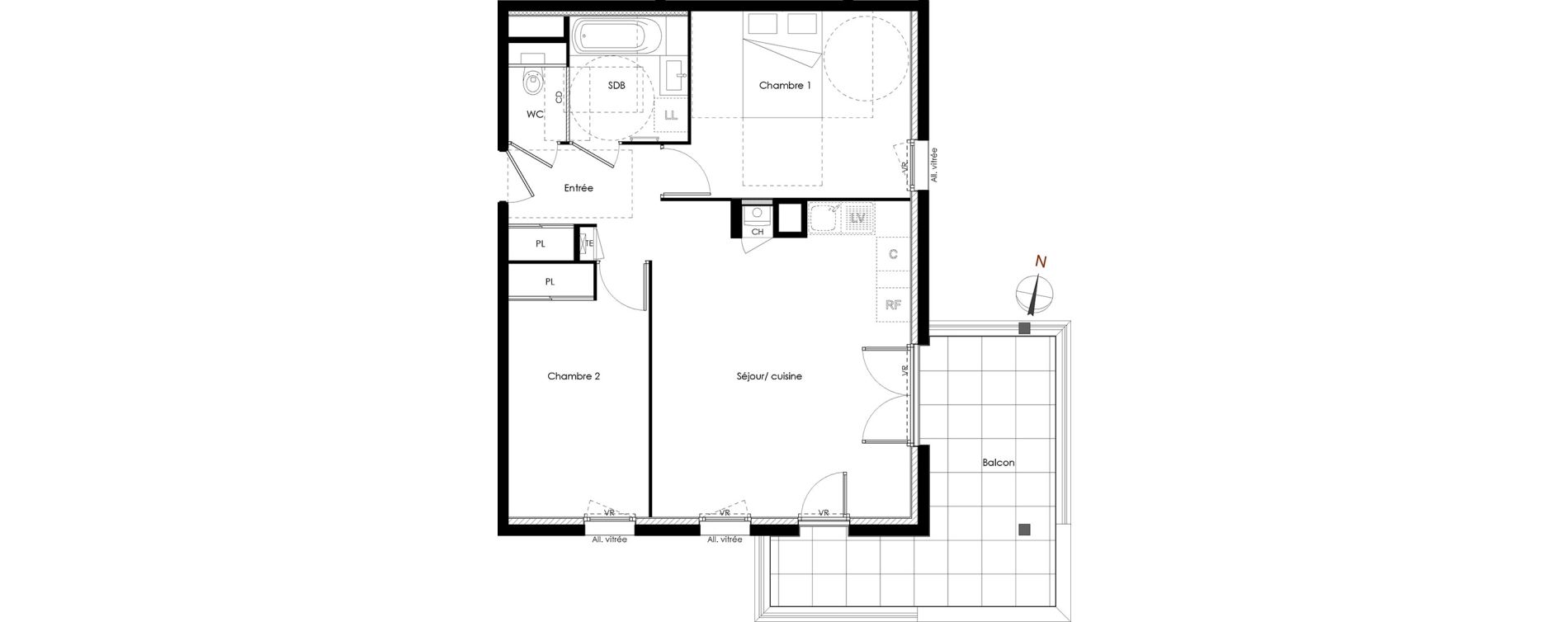 Appartement T3 de 61,25 m2 &agrave; Rumilly Centre